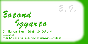 botond igyarto business card